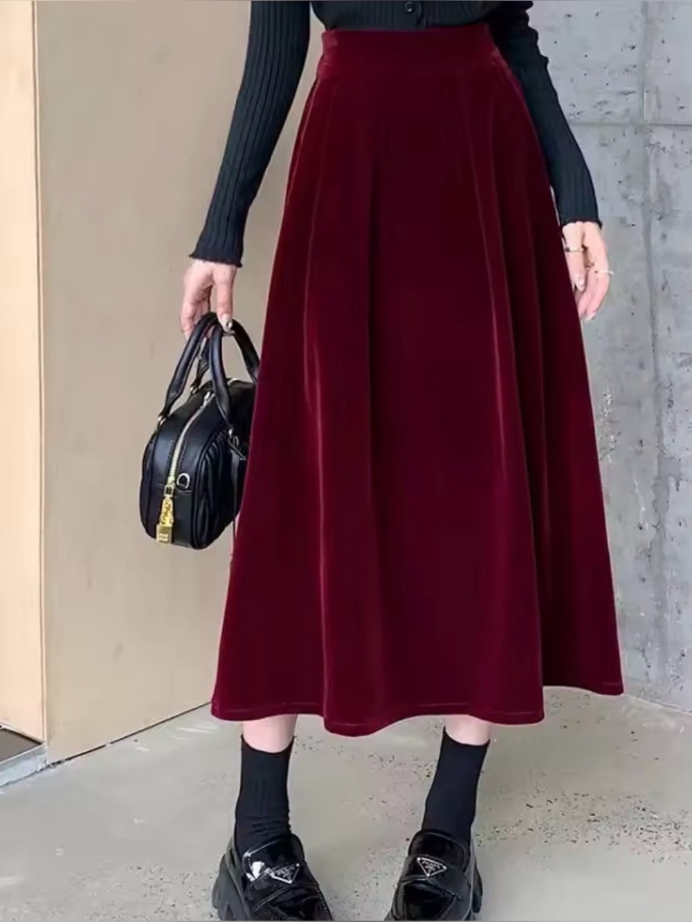 NWT beautiful Burgundy Midi Skirt
